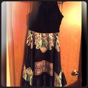 Beautiful satin sleeveless dress